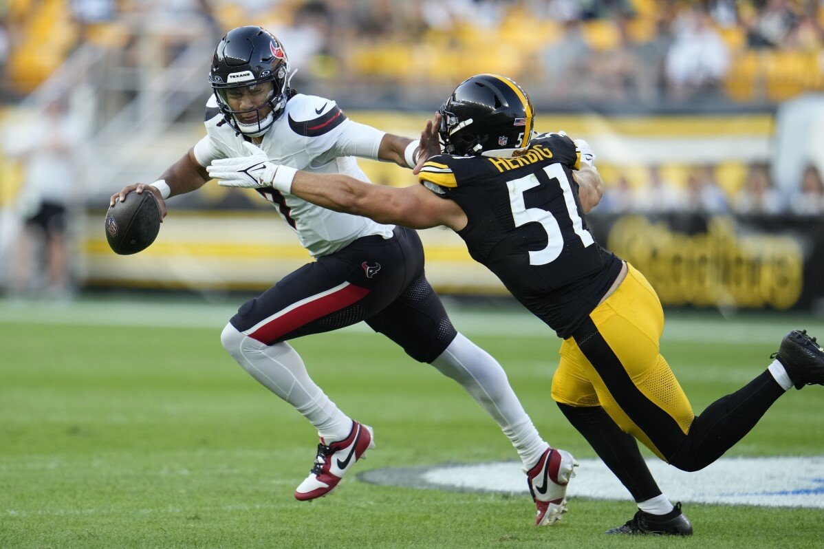 C.J. Stroud lança passe para TD na vitória por 20-12 dos Texans sobre os Steelers